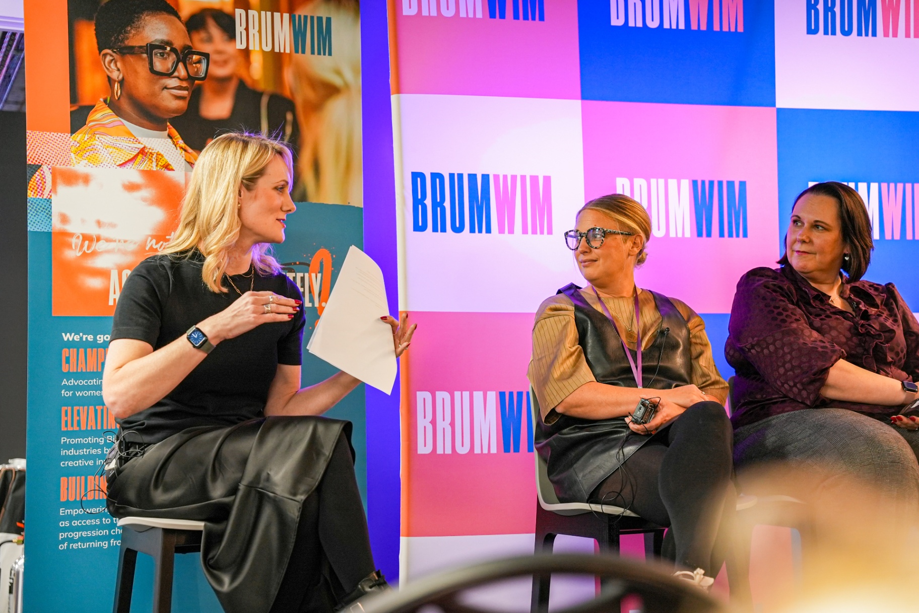 Fran Nolan contributing to a marketing and leadership panel discussion